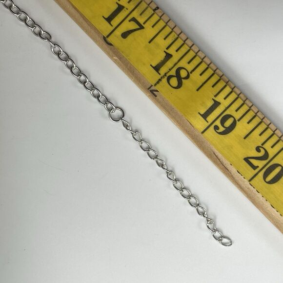 Silver Tone Blue AB Glass Starburst Bib Statement Necklace Bling Collar Bold - Picture 6 of 6